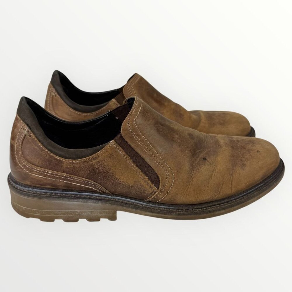 Naot Director Men's Slip On Shoes Brown Leather Loafers Casual Dress Boots Eu 45